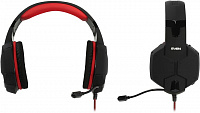 Наушники с микрофоном SVEN AP-G988MV (Black-Red) (шнур  1.2м,  с регулятором  громкости)