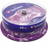 DVD+R Disc Verbatim   4.7Gb  16x  (уп. 25  шт)  на шпинделе  (43500)