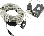 VCOM (VUS7049-20м) Кабель удлинительный активный  USB  2.0-repeater A--)A  20м