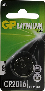 GP Lithium  Cell  CR2016 (Li,  3V)