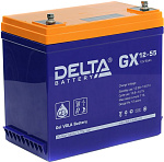 Аккумулятор Delta GX 12-55  (12V,  55Ah) для  UPS