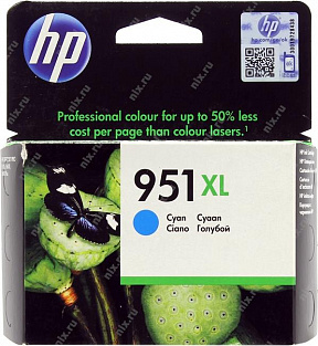 Картридж HP CN046AE/AA (№951XL) Cyan для HP Officejet Pro 8100/8600/8600 Plus  (повышенной ёмкости)