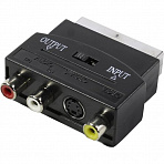 Переходник SCART-M (-- 3RCA-F+S-Video