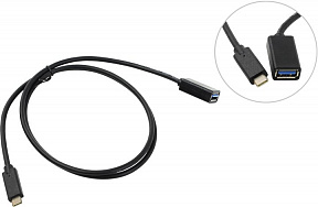 Кабель-переходник USB-C M --) USB 3.0  AF 1м