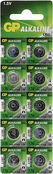 GP A76-2С10  (LR44) 1.5V, щелочной  (alkaline)  (уп. 10  шт)