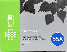 Картридж Cactus CS-CE255X(S)  для  HP LJ  P3015