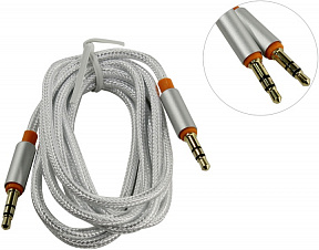 Jet.A (JA-AC02 1.5м White) Кабель Jack3.5-M --)  Jack3.5-M 1.5м