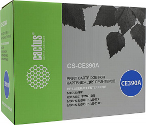 Картридж Cactus CS-CE390A для HP  LJ M4555MFP/M601/M602/M603
