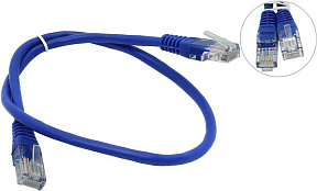 Patch Cord UTP кат.5e  0.5м, синий