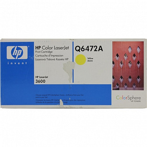 Картридж HP Q6472A (№502A) YELLOW для  HP  COLOR LJ  3600