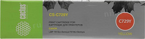Картридж Cactus CS-C729Y  Yellow  для Canon  LBP7010/7018