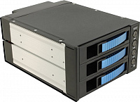 Procase (A3-203SATA3(BL))  HotSwap  корзина 3xSATA/SAS  2.5”/3.5”