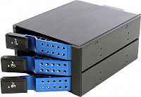 Procase (T3-203SATA3(-BL))  HotSwap  корзина 3xSATA/SAS  3.5”