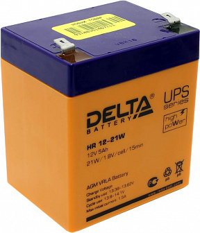 Аккумулятор Delta HR 12-21W (12V, 5Ah) для UPS