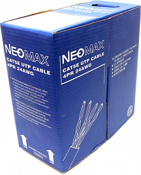 Кабель UTP 4 пары кат.5e (бухта 305м)  NeoMax (NM1009/10101)