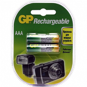 Аккумулятор GP 100AAAHC-2 (1.2V, 930mAh) NiMh, Size "AAA" (уп. 2 шт)