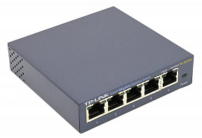 TP-LINK (TL-SG105) 5-Port Gigabit Desktop Switch  (5UTP 10/100/1000Mbps)
