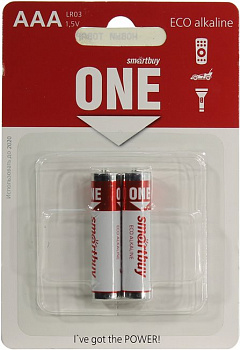 Smartbuy SOBA-3A02B-Eco, Size"AAA", 1.5V, щелочной (alkaline) (уп.  2 шт)