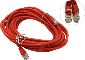 Patch Cord  UTP  кат.5e 5м,  красный