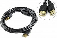 5bites (UC5011-030A) Кабель удлинительный USB 2.0  A--)A  3м 2  фильтра