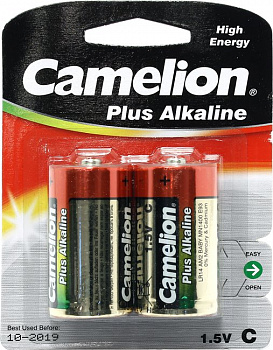 Camelion MN1400-2 (LR14) Size "C", 1.5V, щелочной (alkaline) (уп. 2 шт)